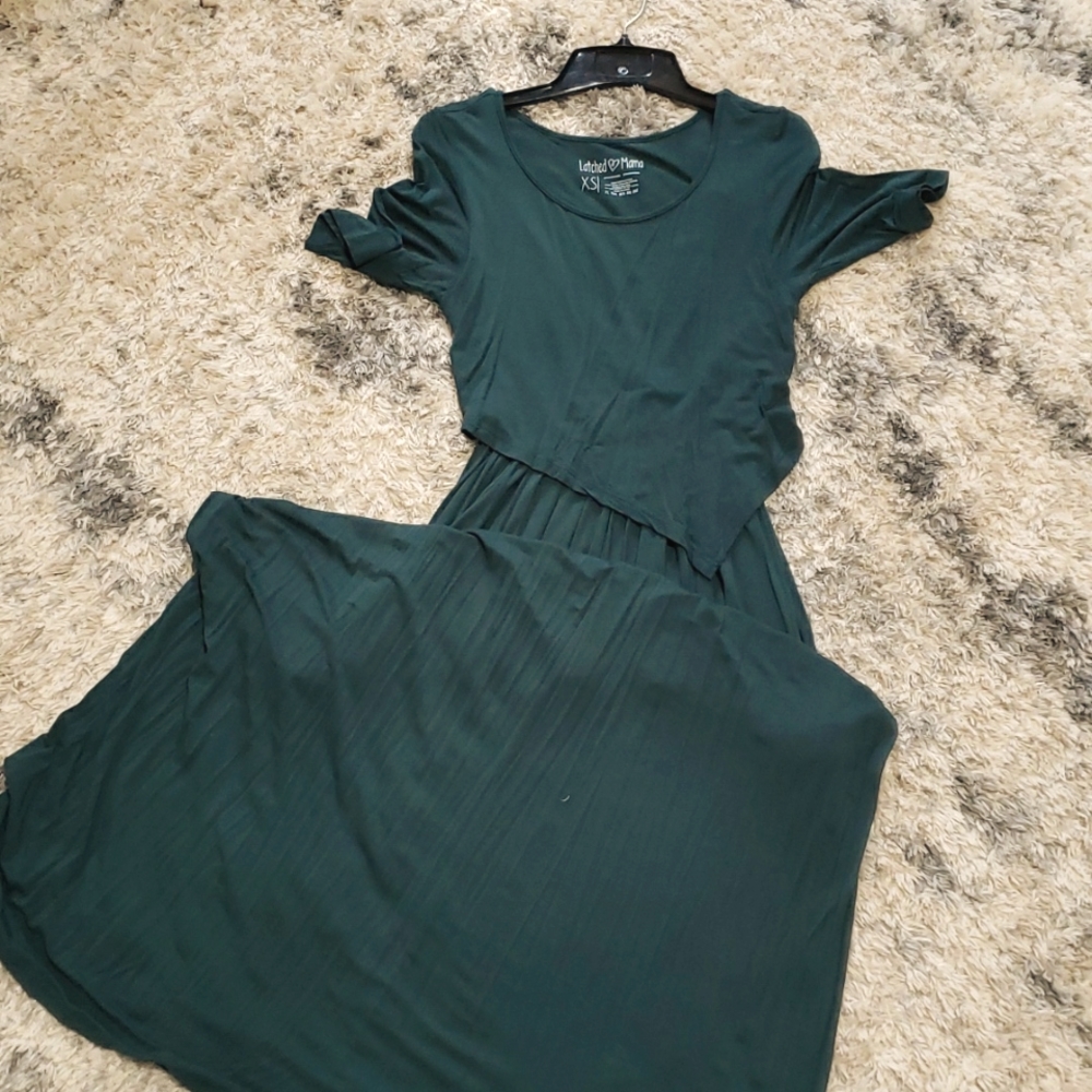 Latched Mam Knot Front Nursing Maxi Dress